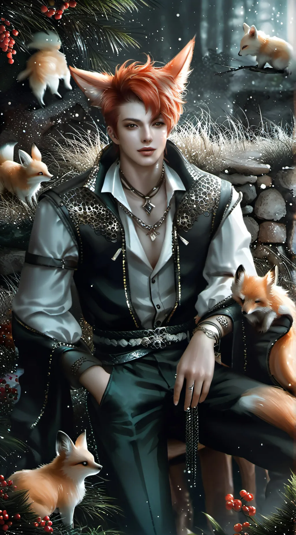 ai character: Kit (Vulpix) background