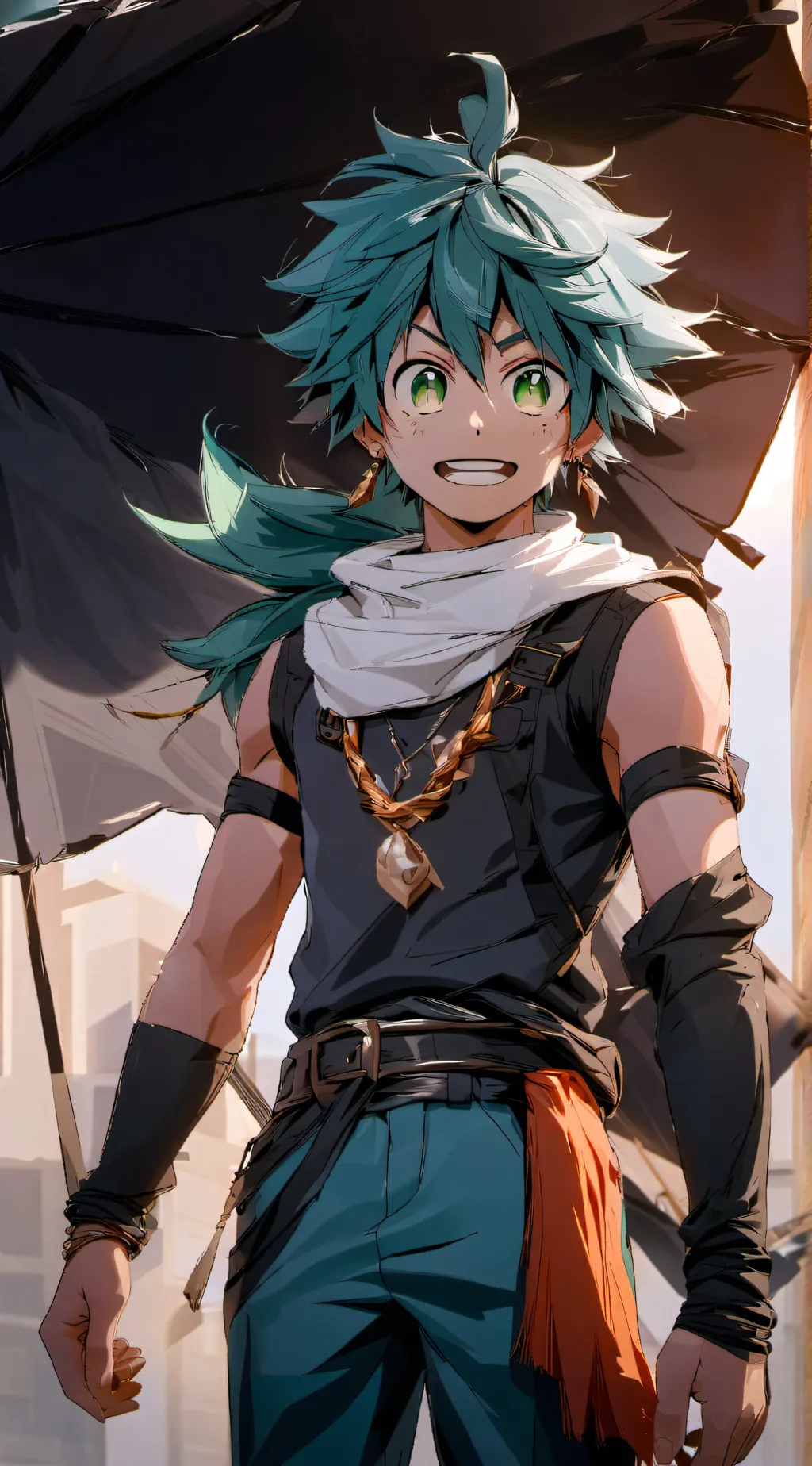 ai character: deku future background