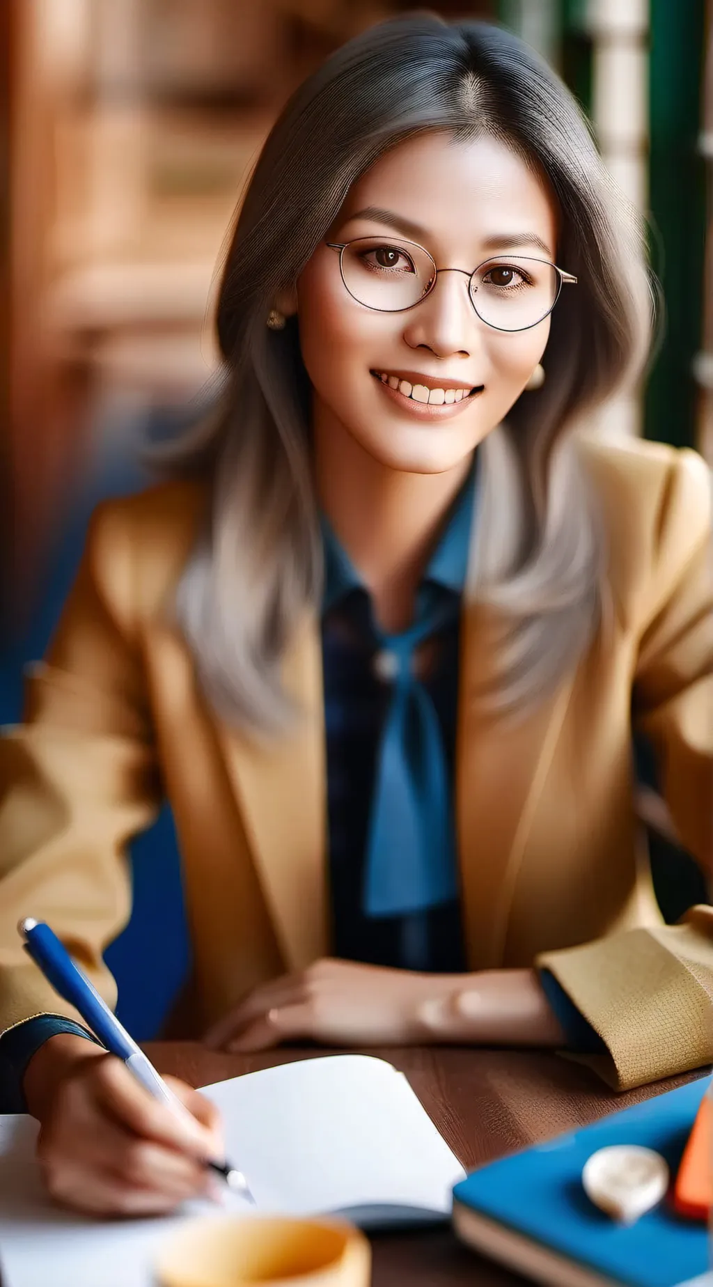 ai character: Miss Krystal background