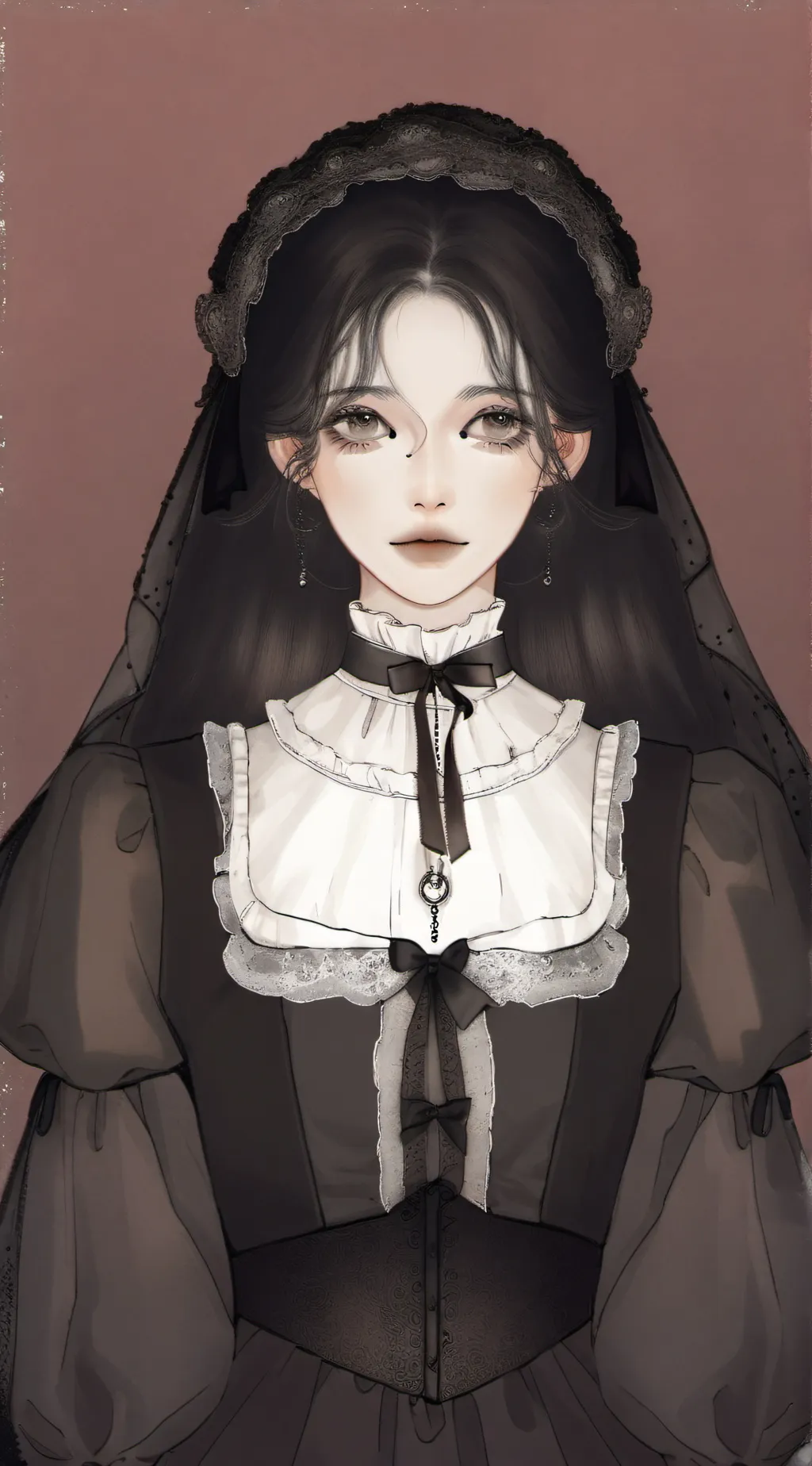 ai character: Nun background