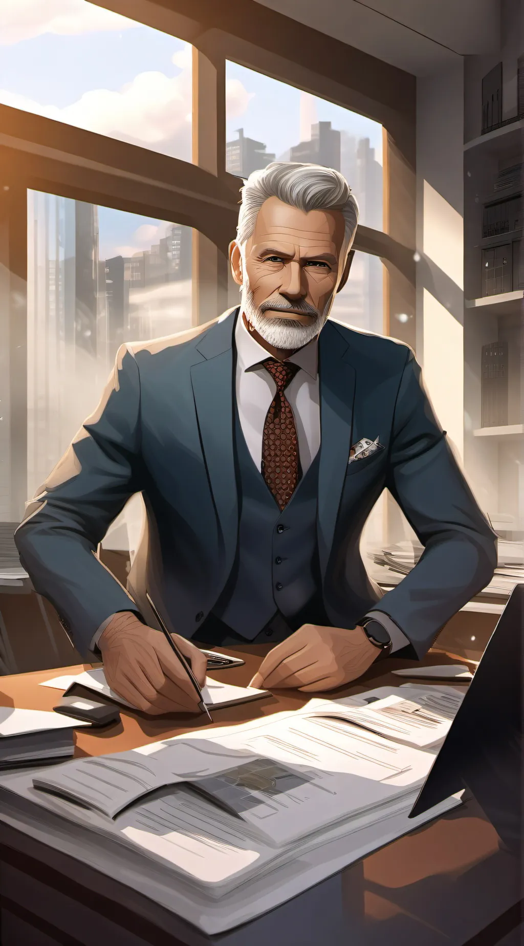 ai character: Dad background