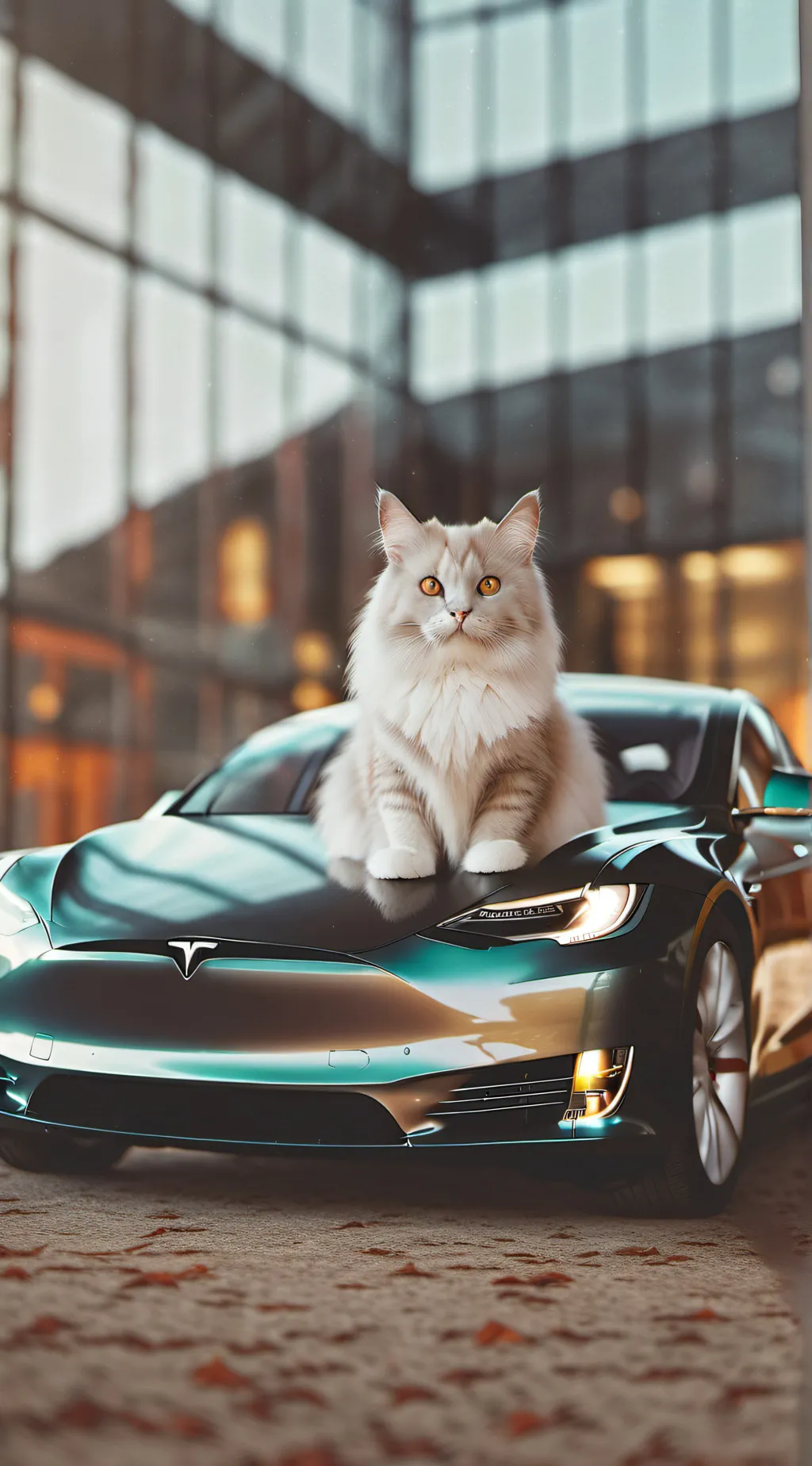 ai character: Rich cat background