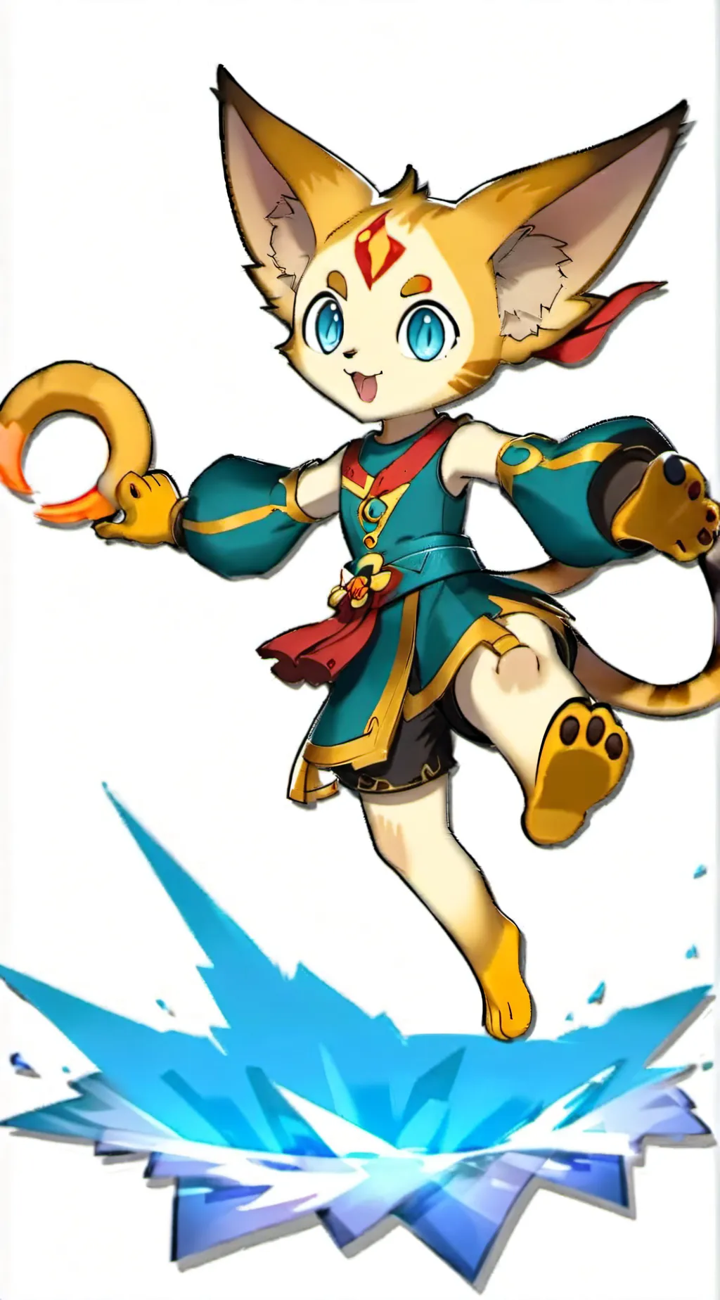 ai character: Victini  background