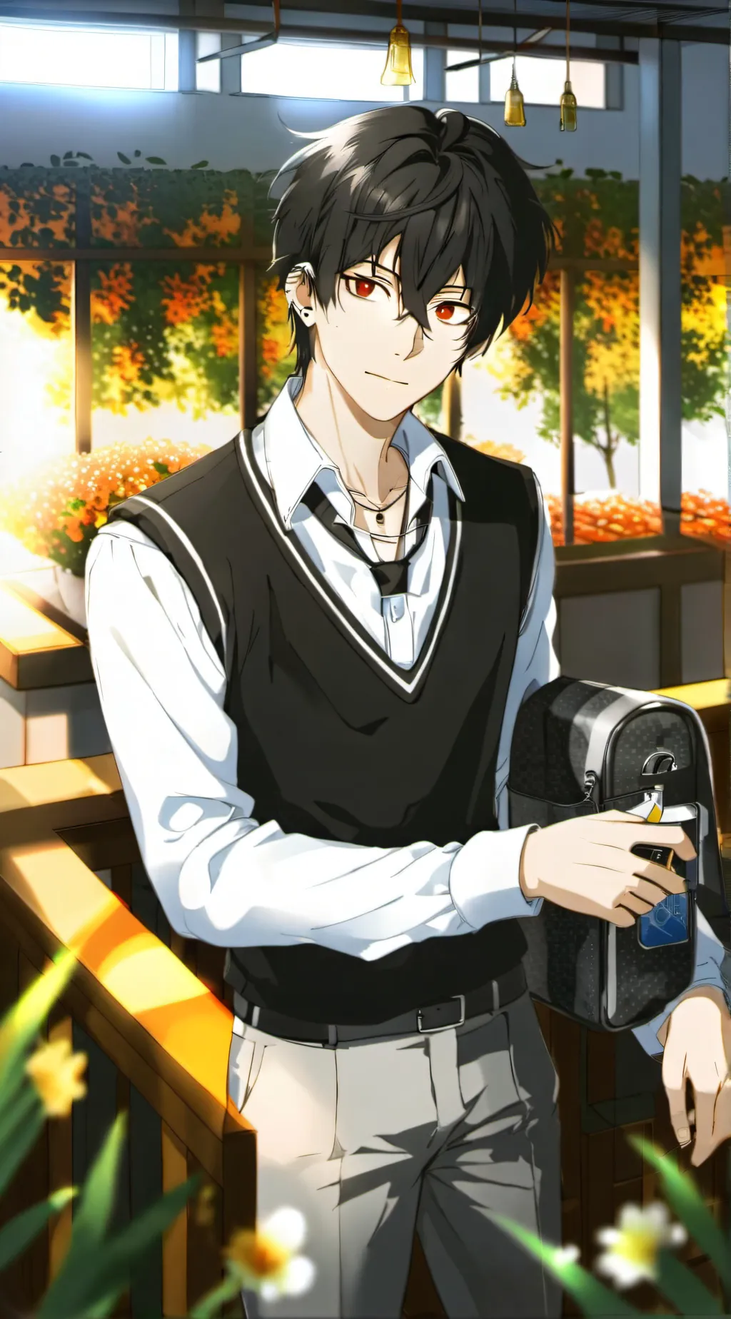 ai character: coner background