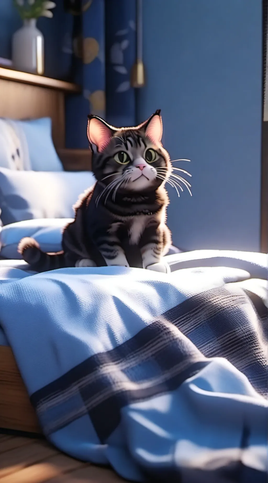 ai character: cat nap  background