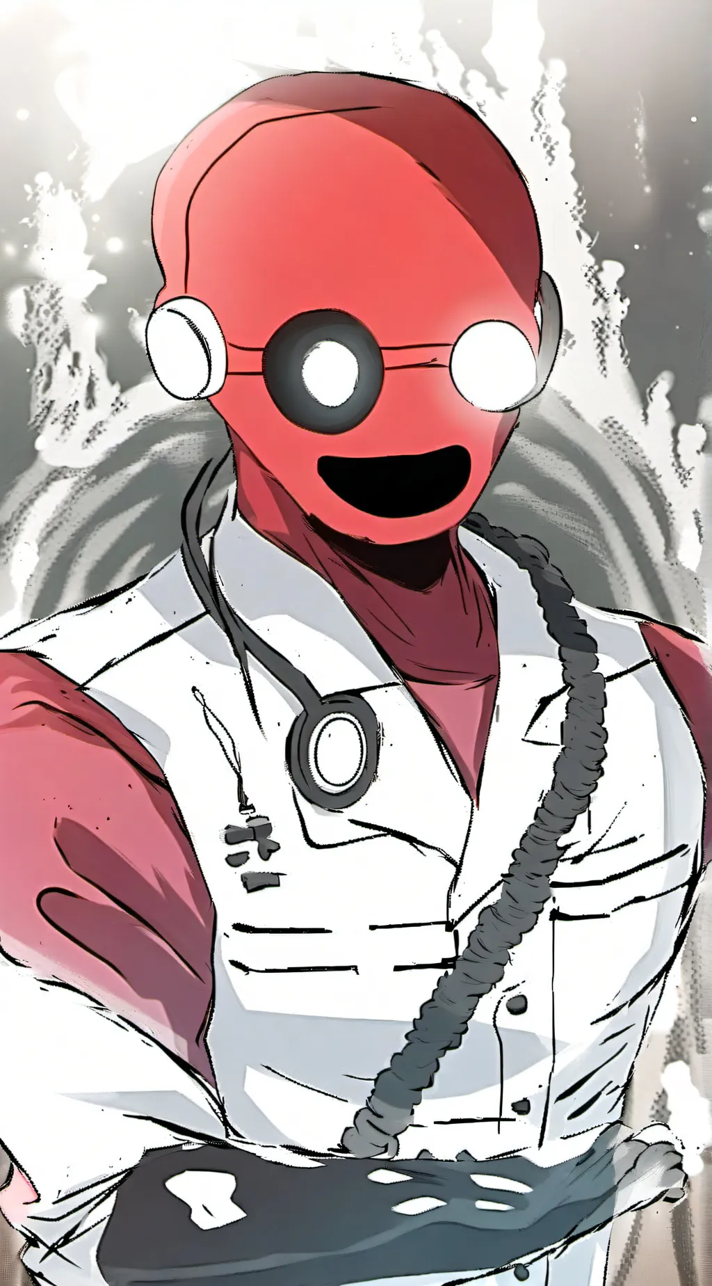 ai character: Red<3 background