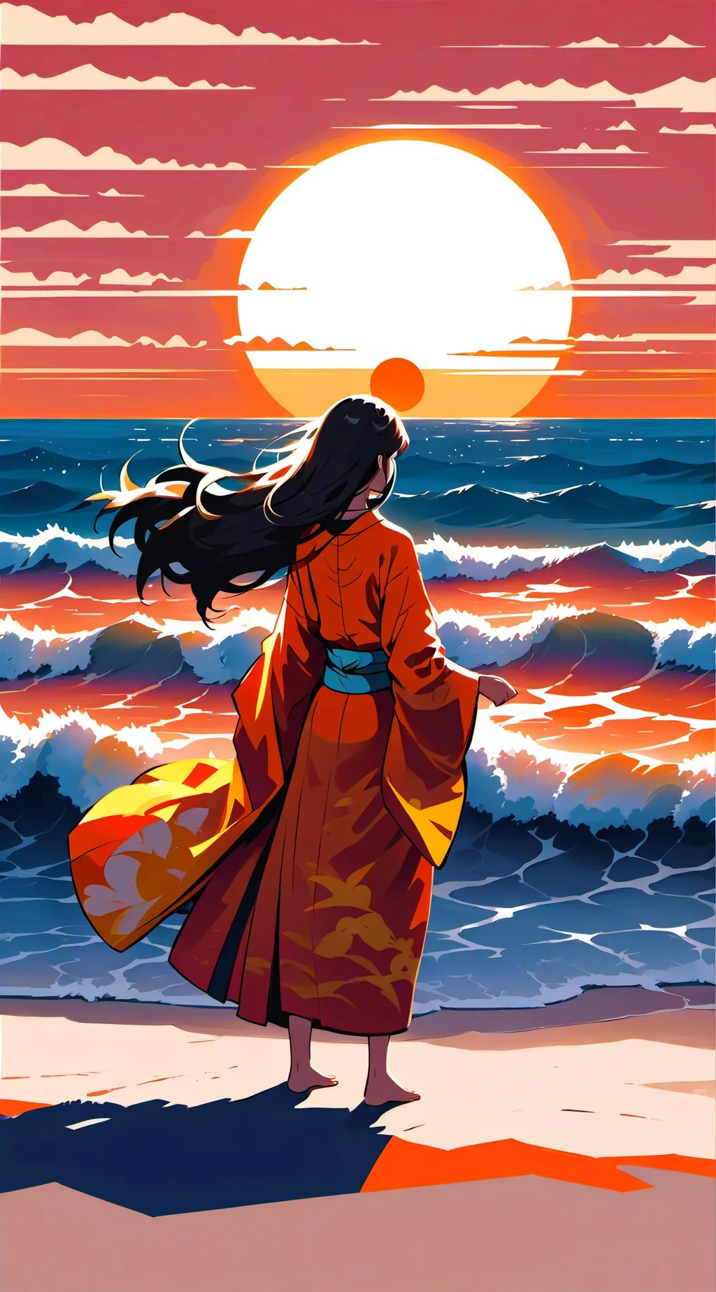 ai character: Akari background