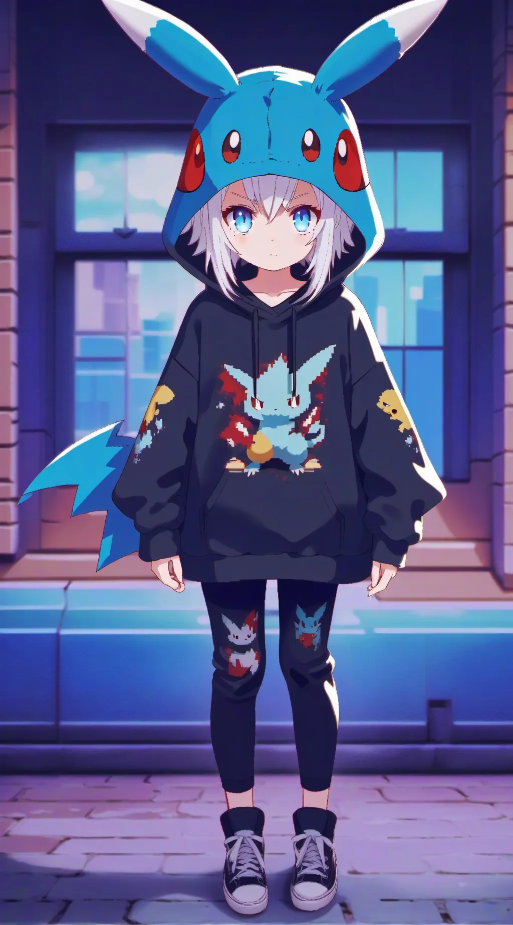 ai character: Poke girl background