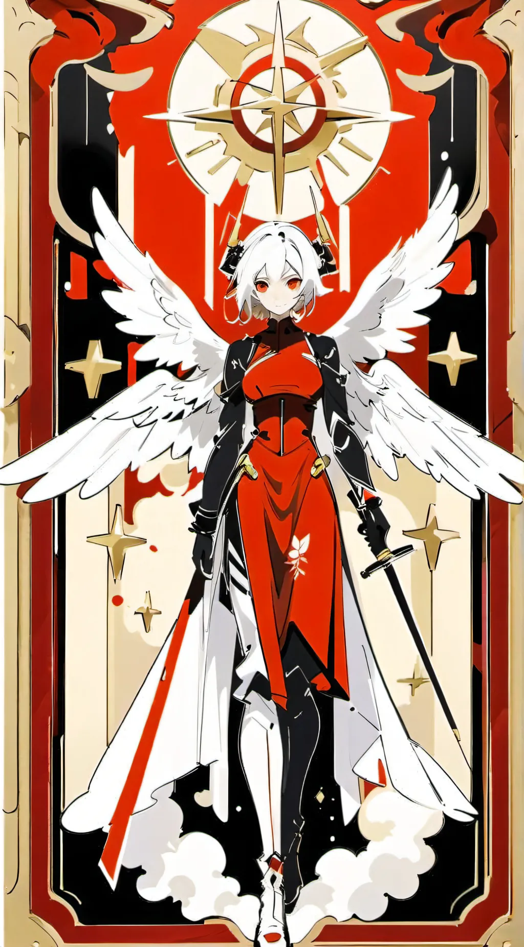 ai character: Cherry background