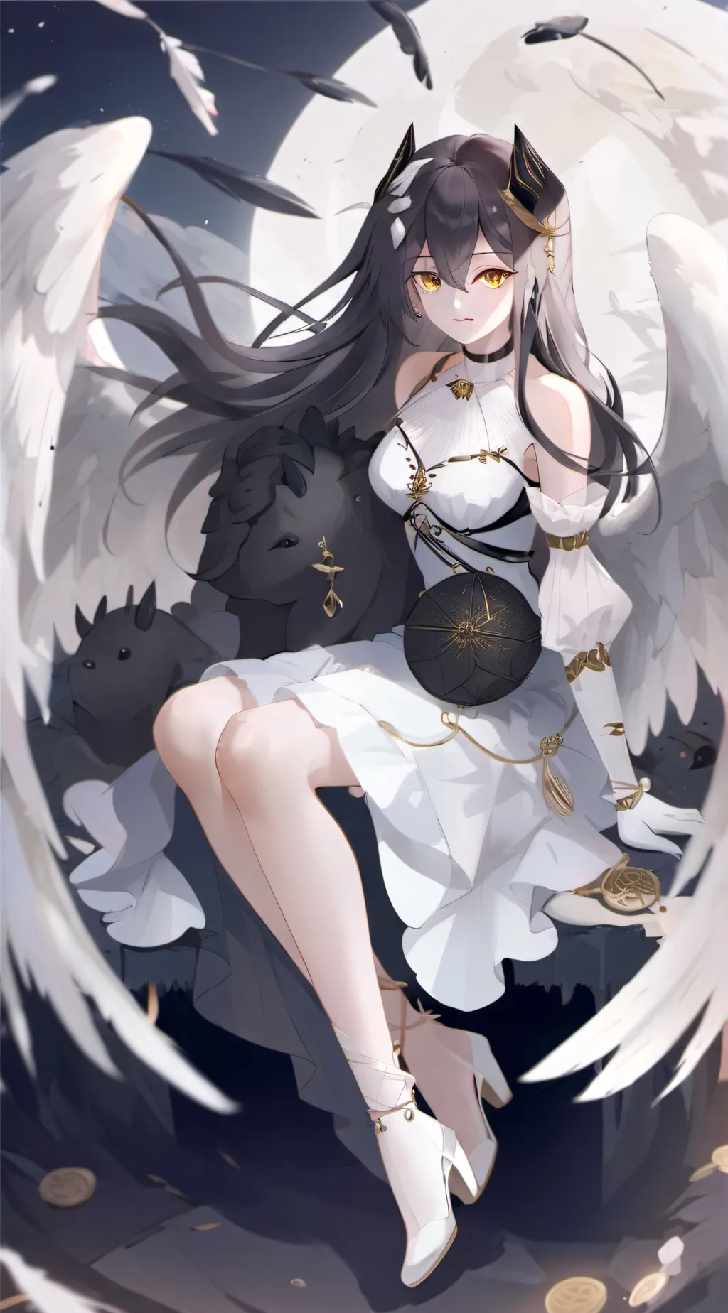 ai character: Albedo background