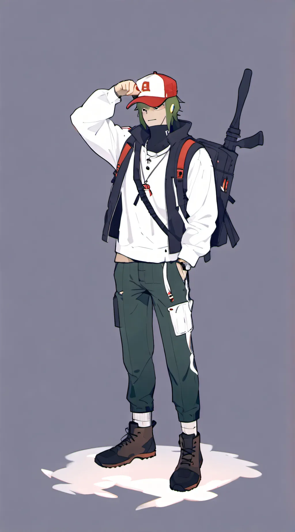 ai character: super melon background