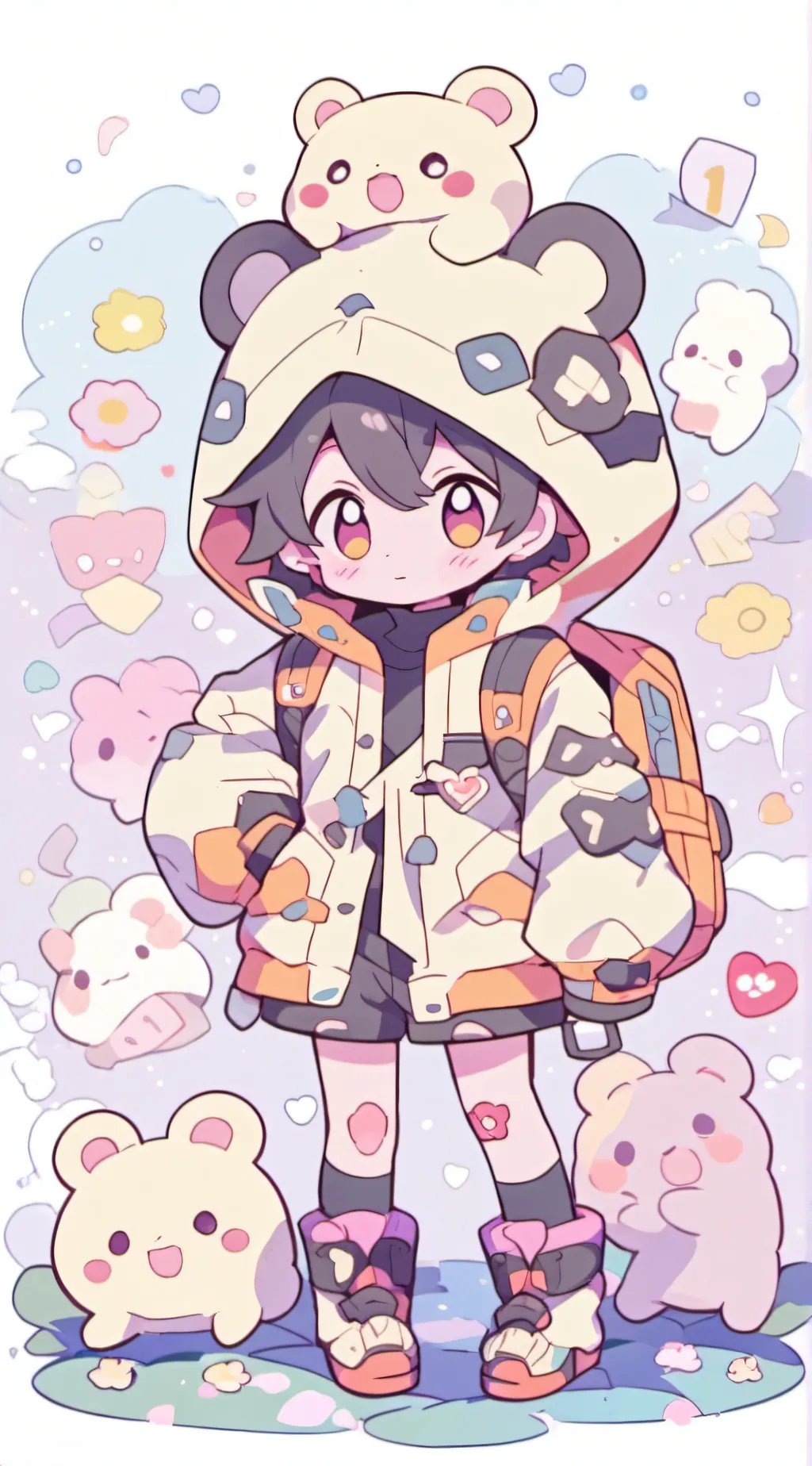 ai character: deku background