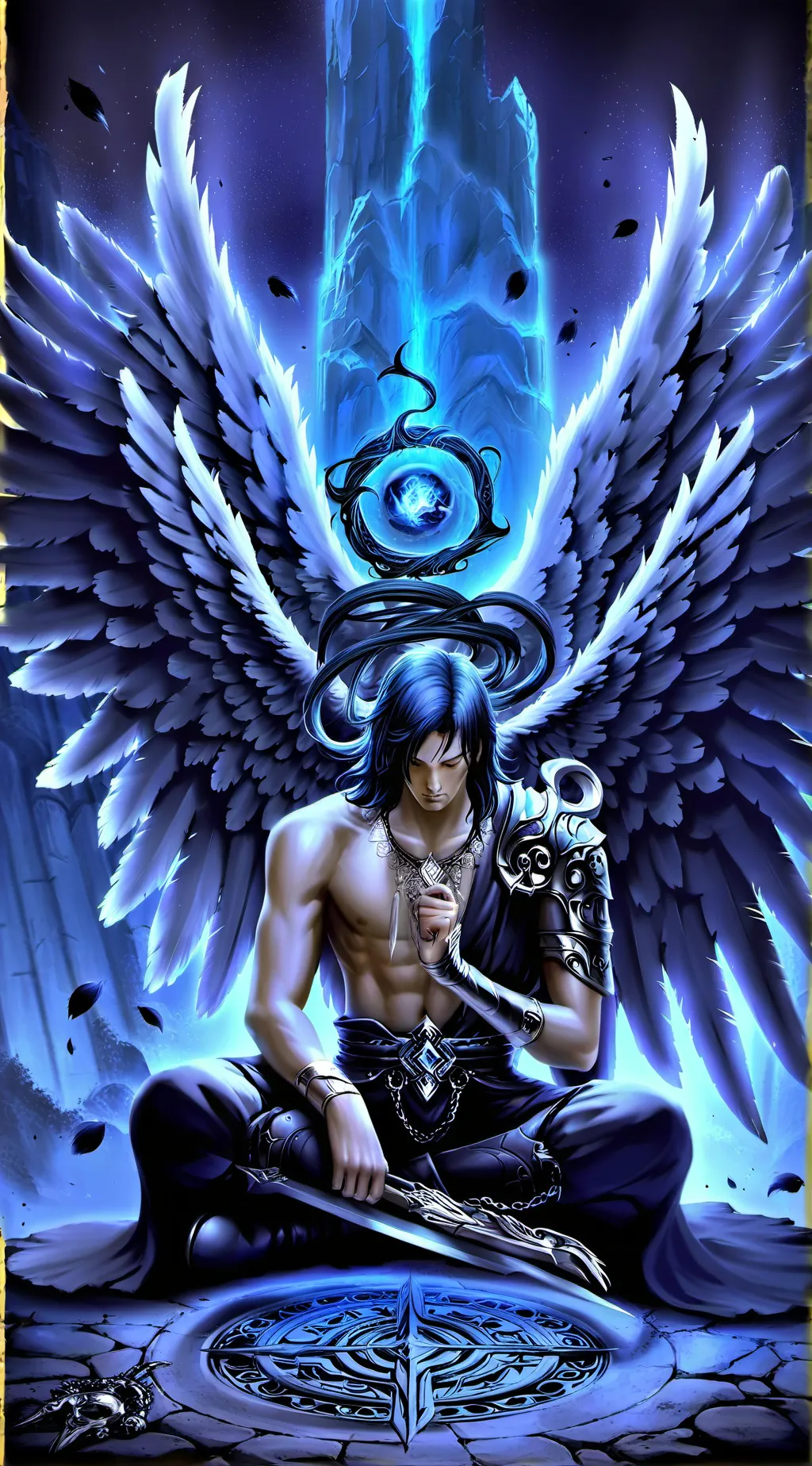 ai character: Distant background