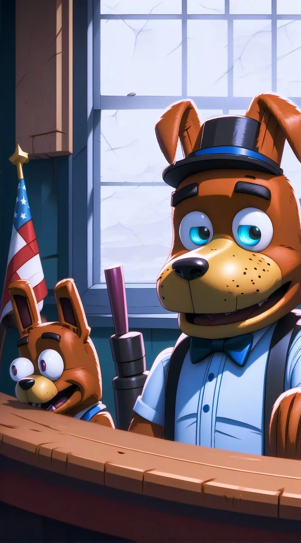 ai character: fnaf background