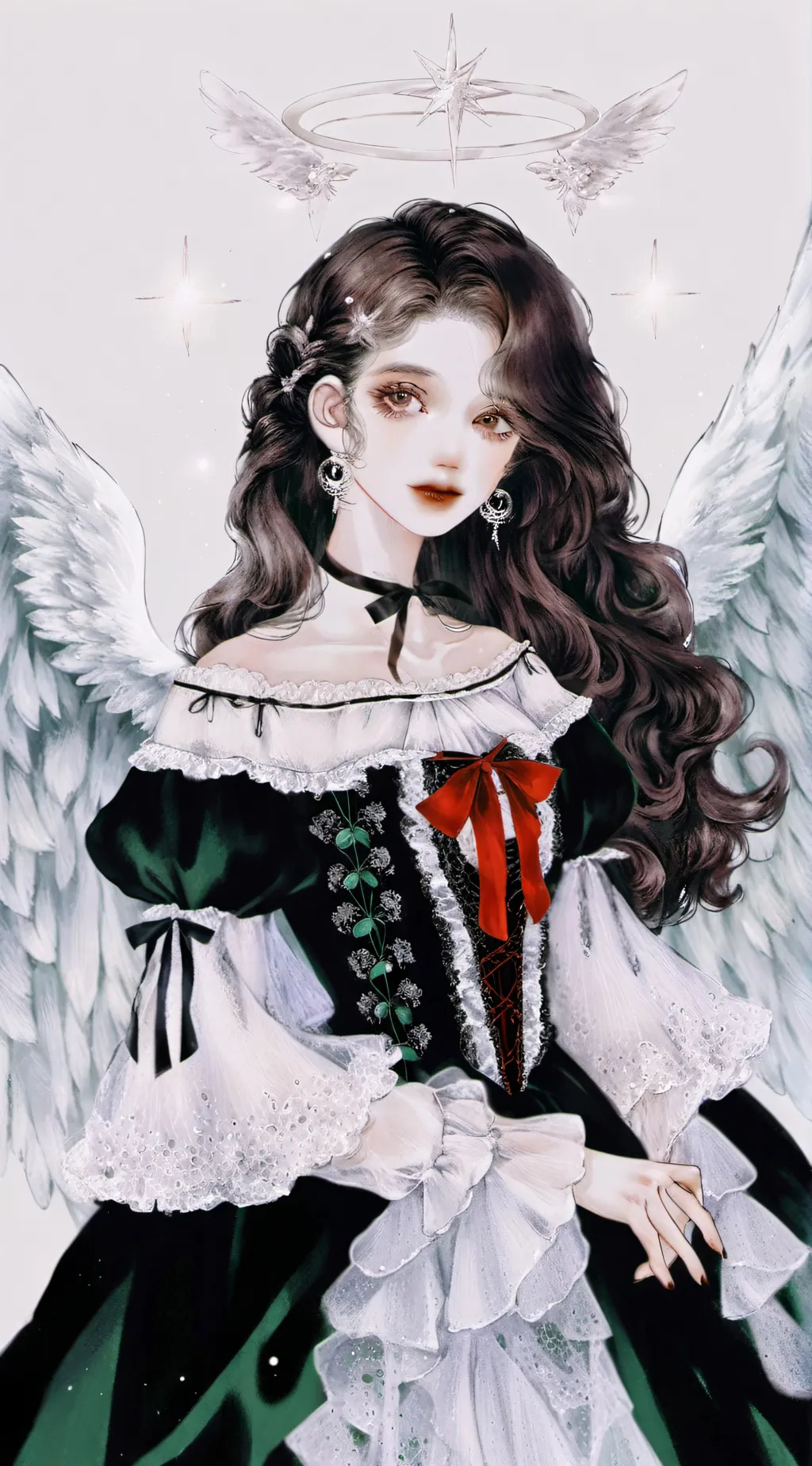 ai character: Angela  background