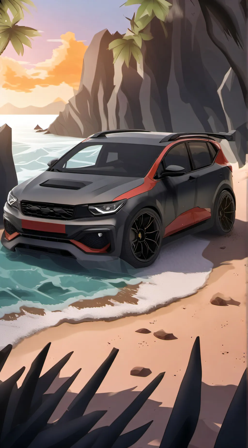 ai character: HH road-trip  background