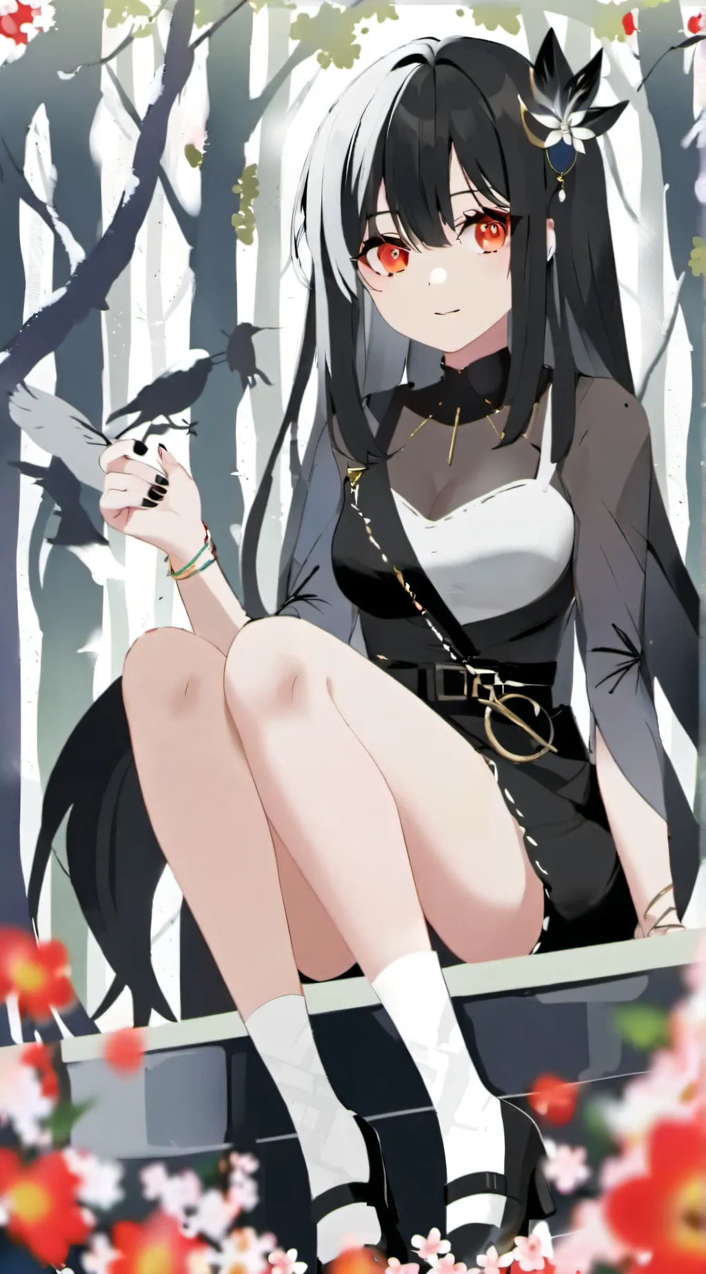 ai character: Rose background