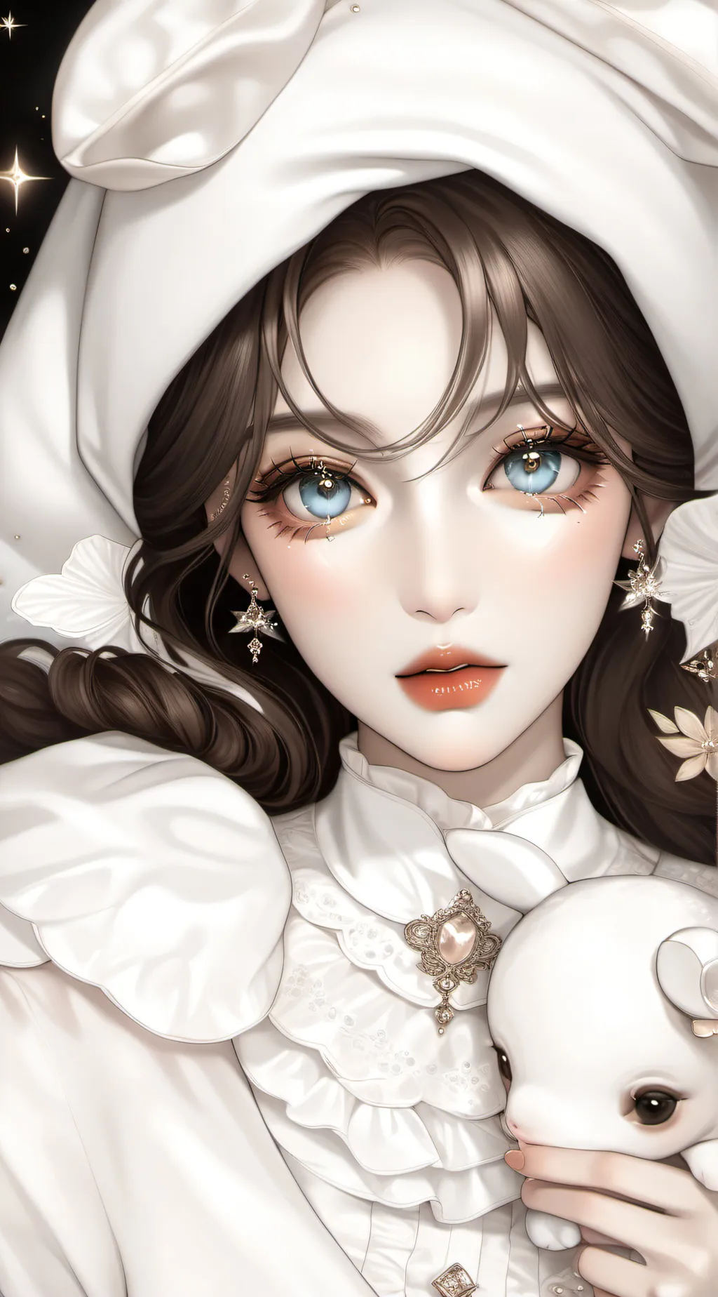 ai character: baby girl background