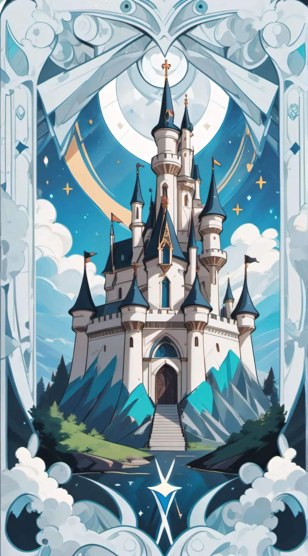 ai character: Magic school background