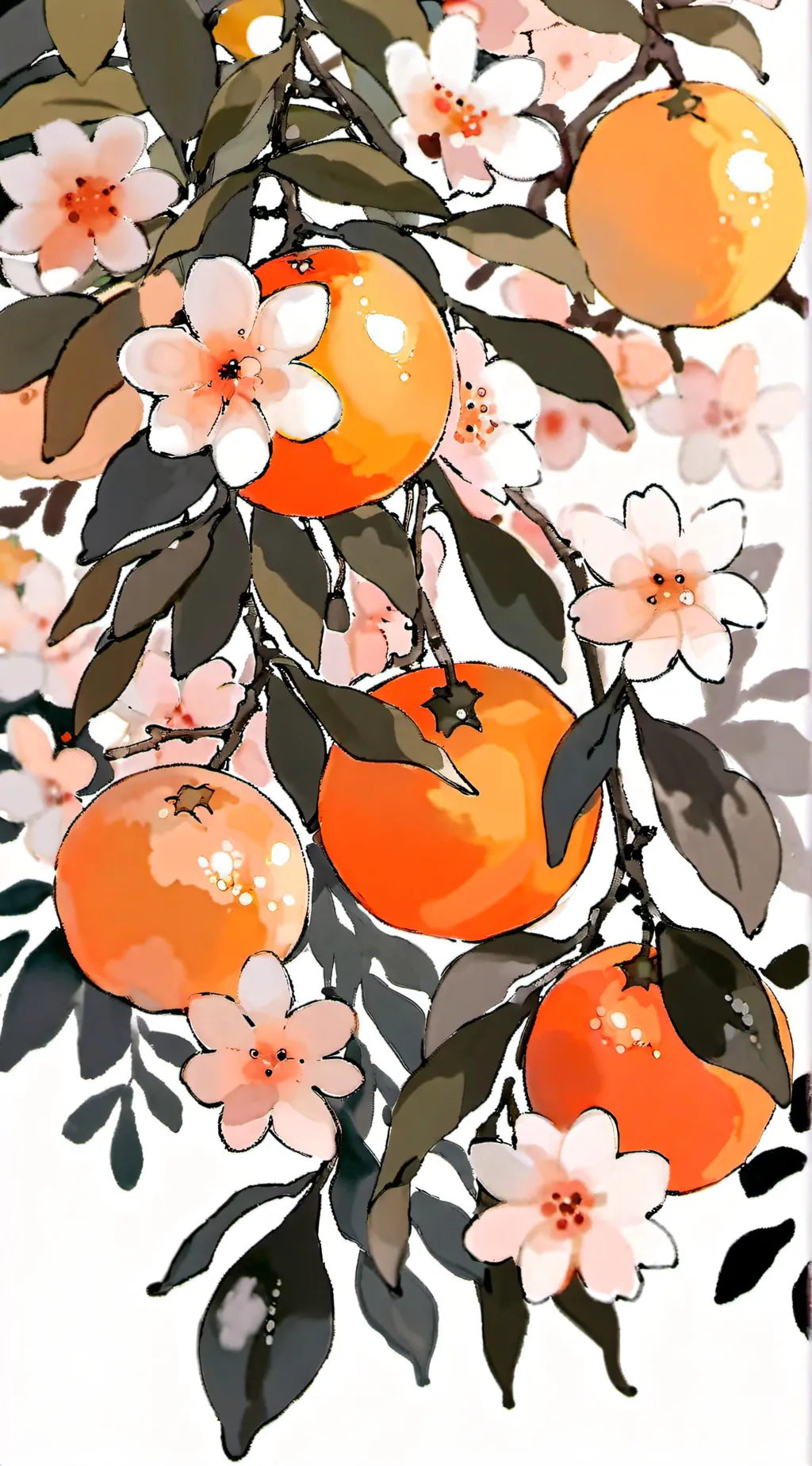 ai character: orange background