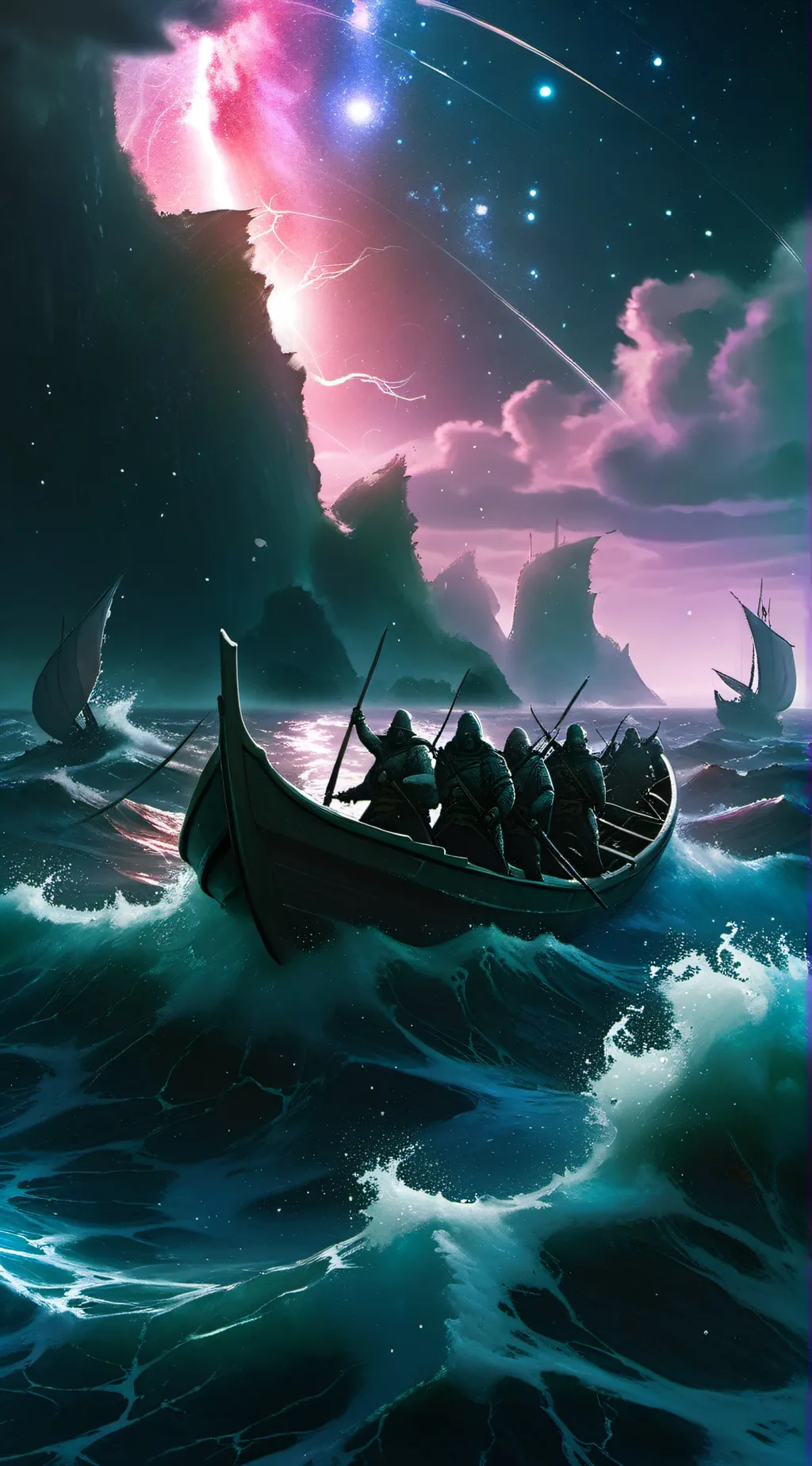 ai character: EPIC- Ocean saga background