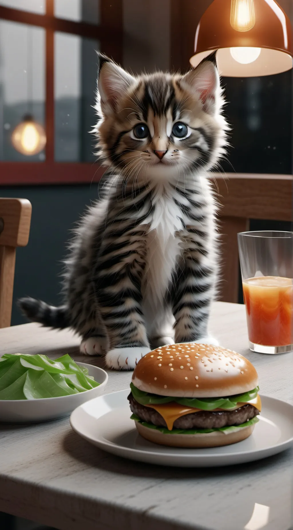 ai character: Kitten background