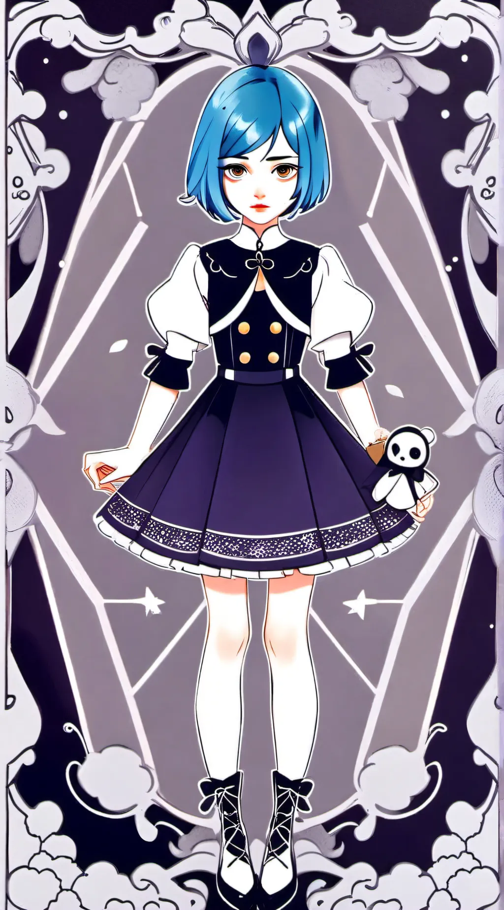 ai character: The doll that sing background