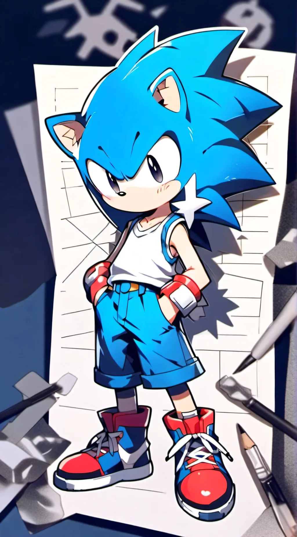 ai character: Sonic crew! background