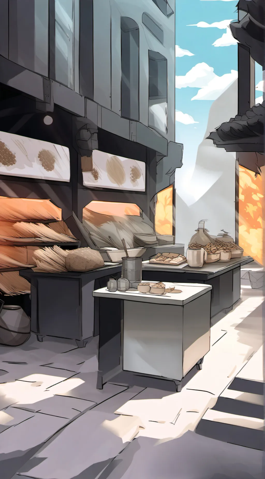 ai character: Hh and hb plane background