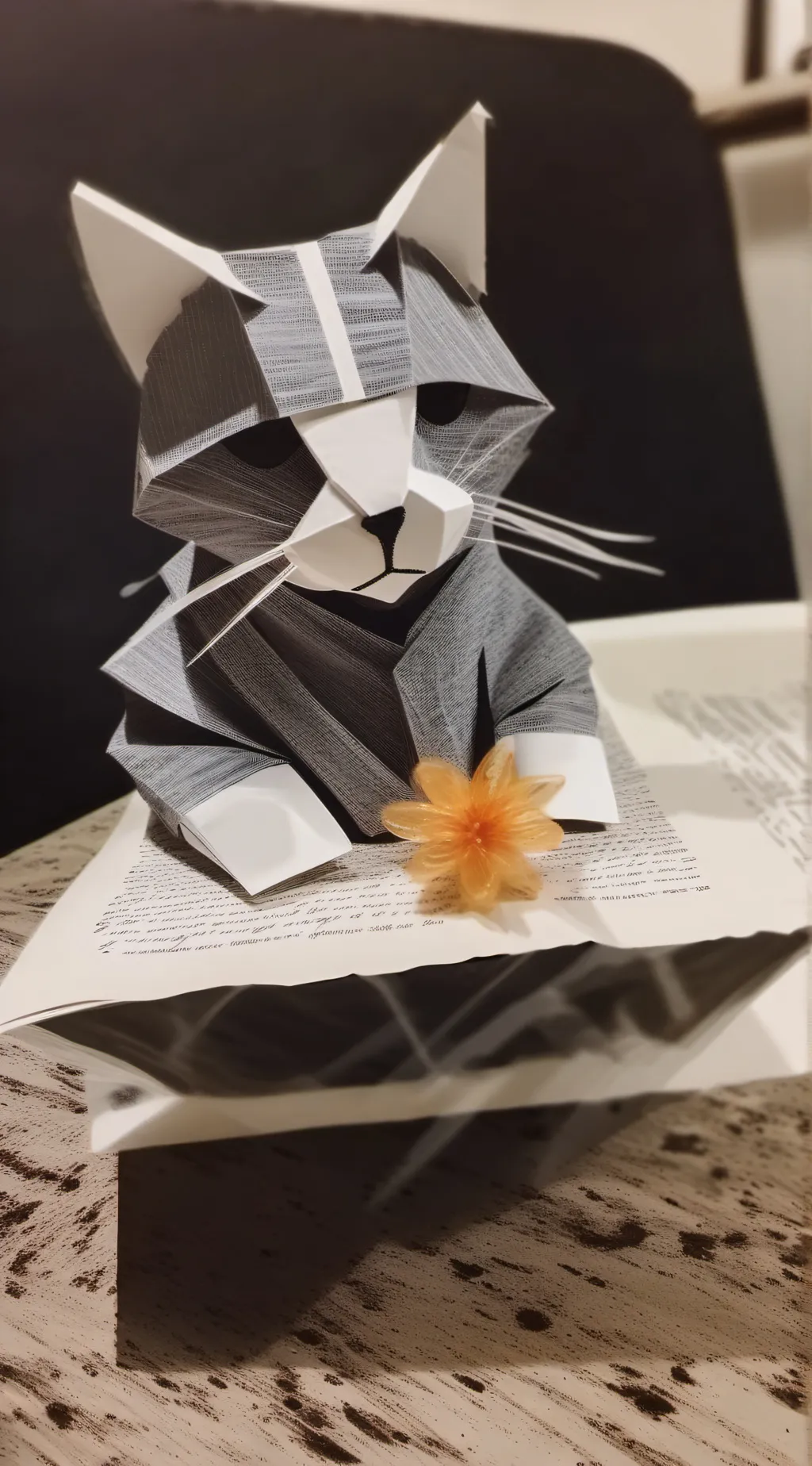 ai character: origami mei background