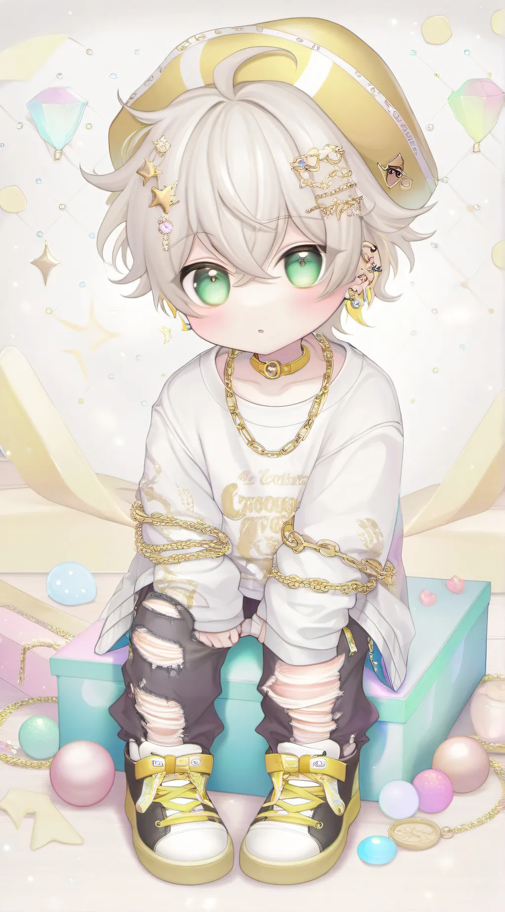 ai character: deku&Bakugos child background