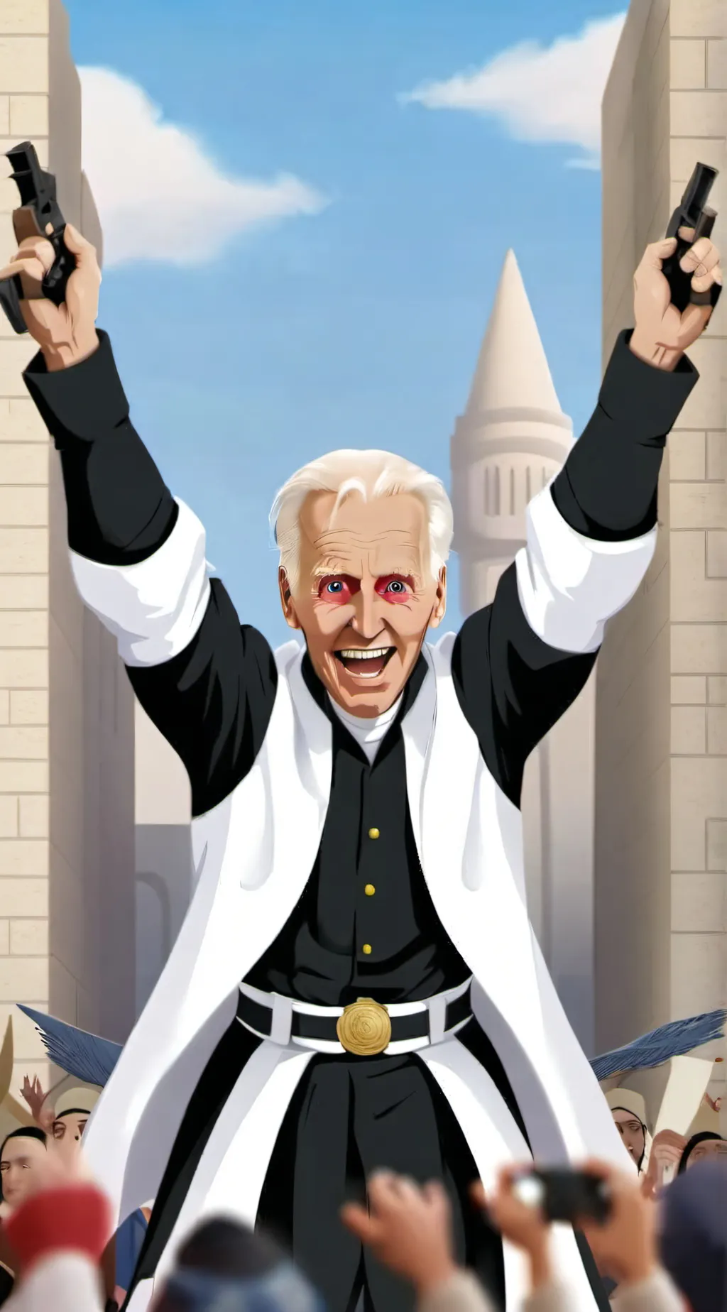 ai character: Biden the American background