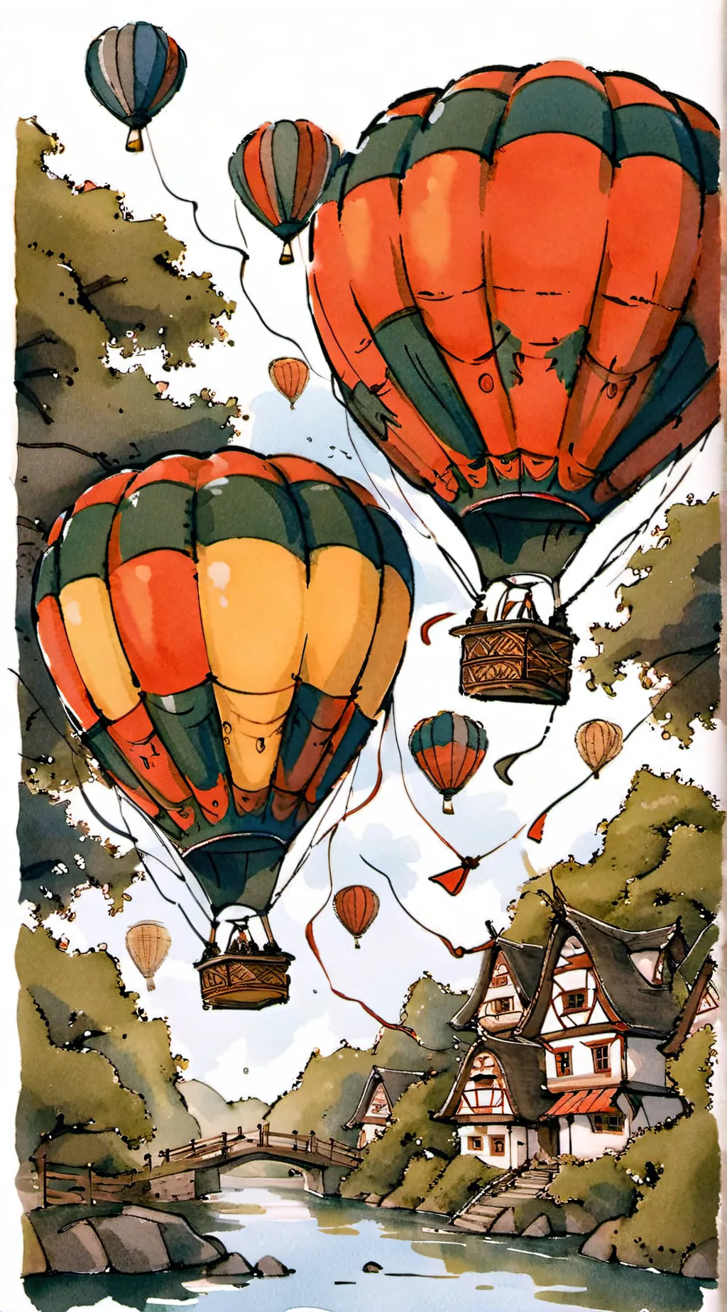 ai character: balloon girl background