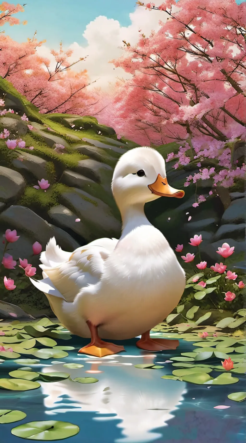 ai character: quackie  background