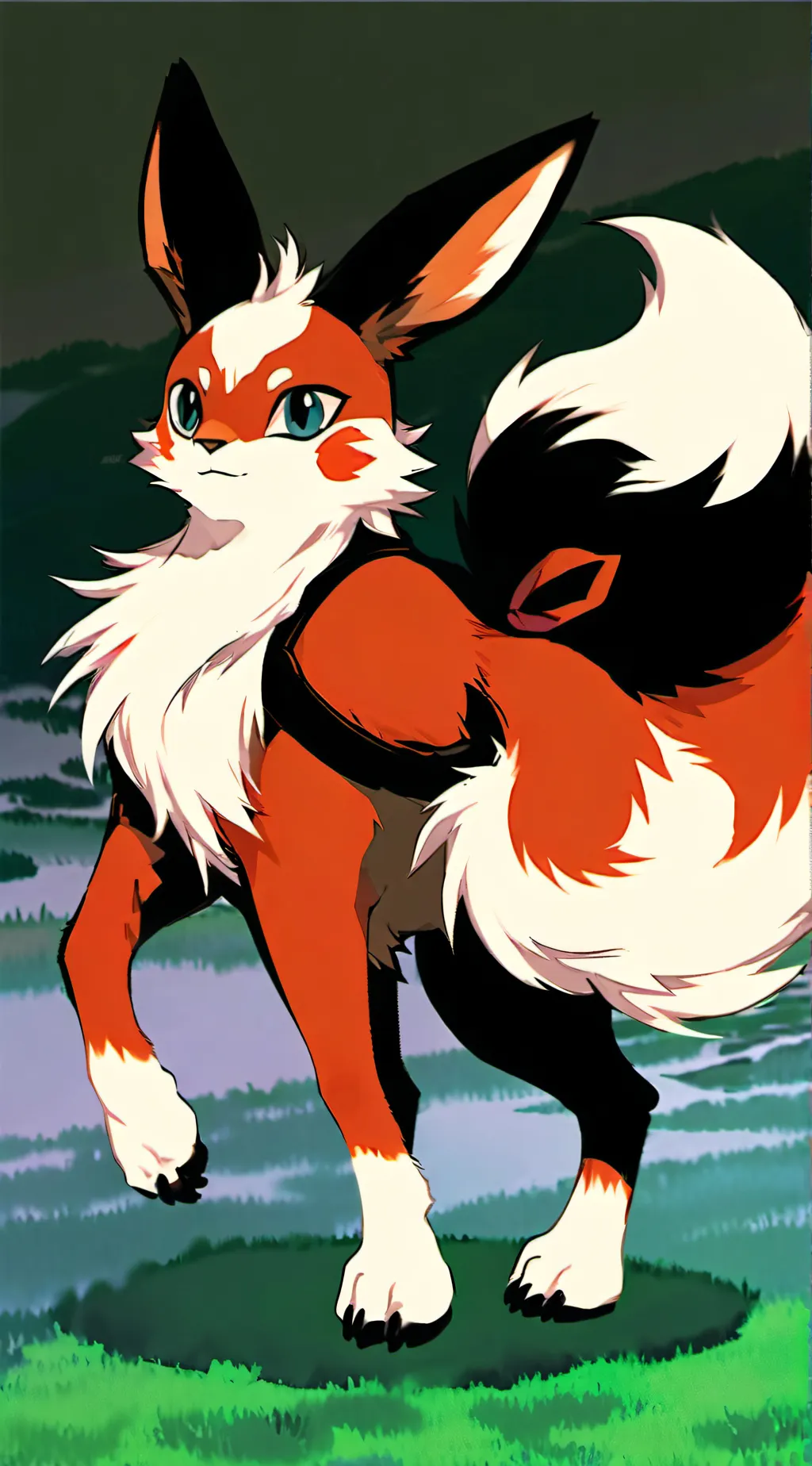 ai character: Flareon  background