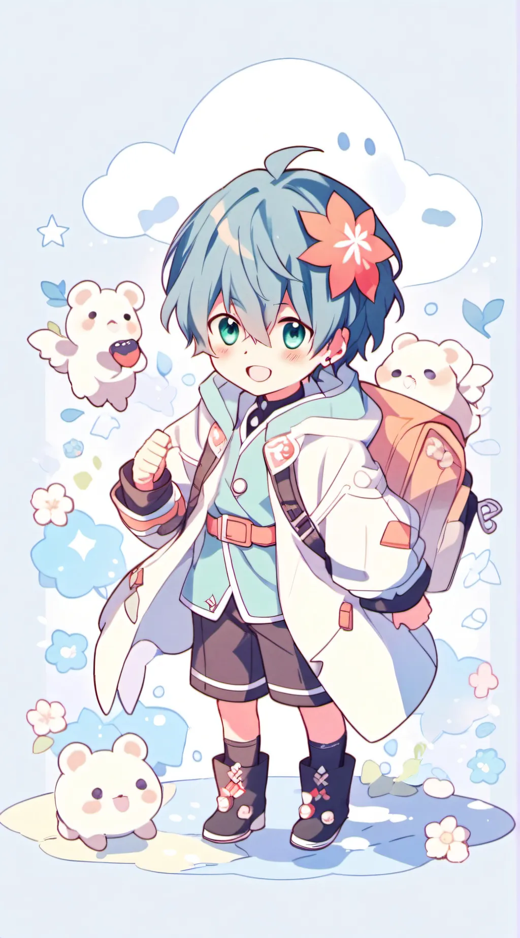 ai character: mah kid background