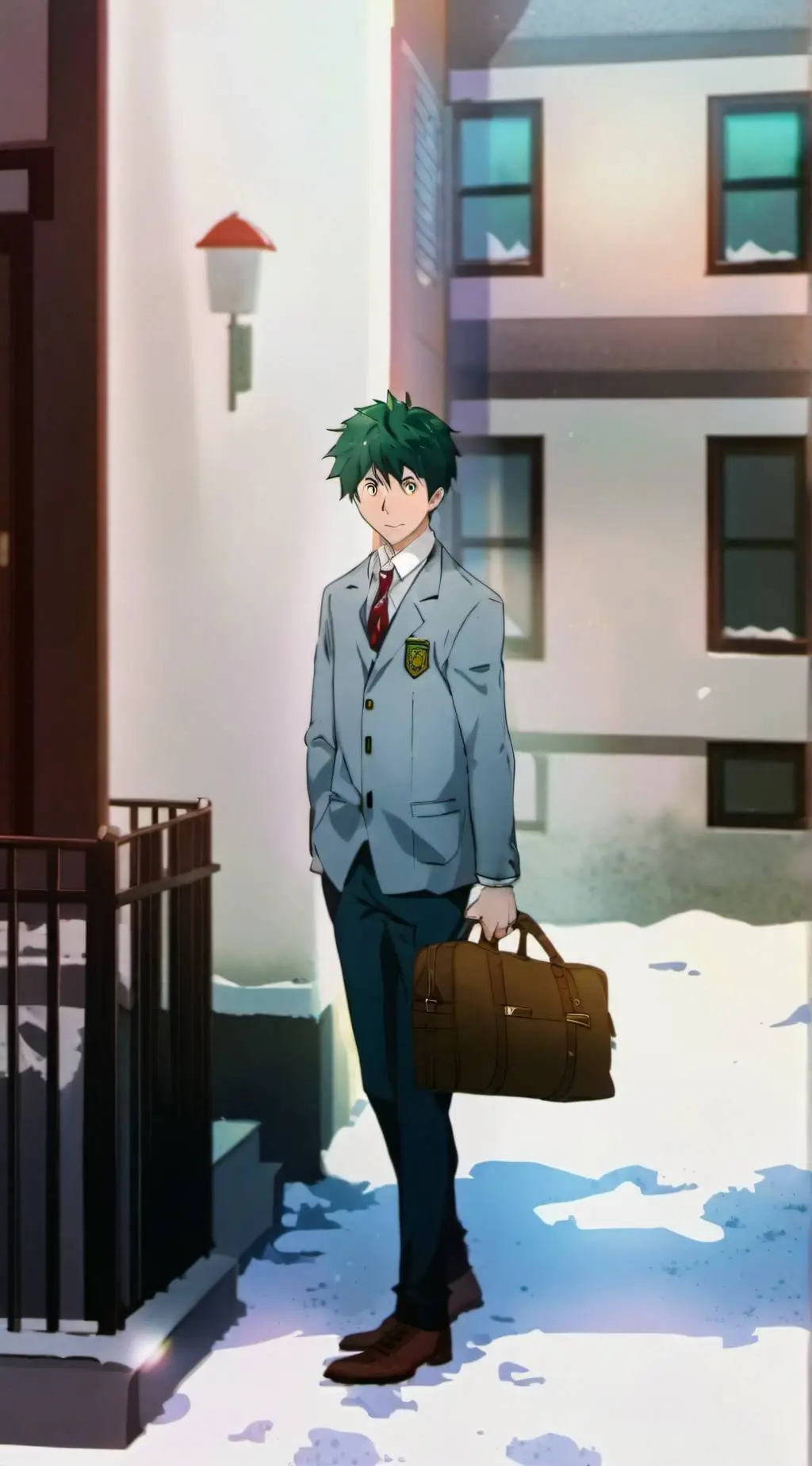 ai character: Izuku Midoriya  background