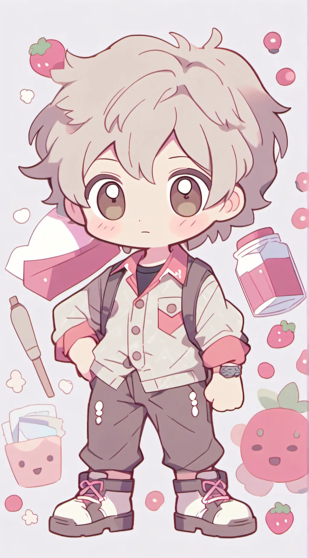 ai character: Ethan as a baby background