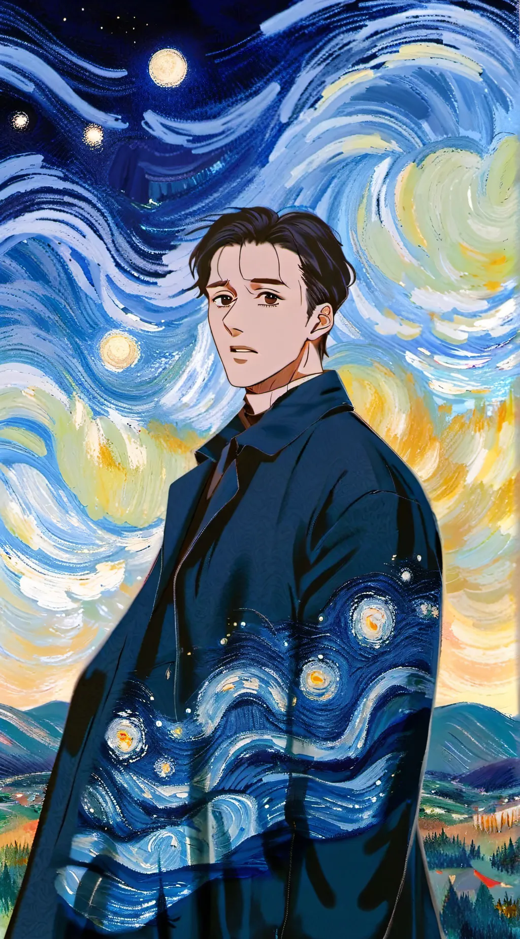 ai character: eren  background