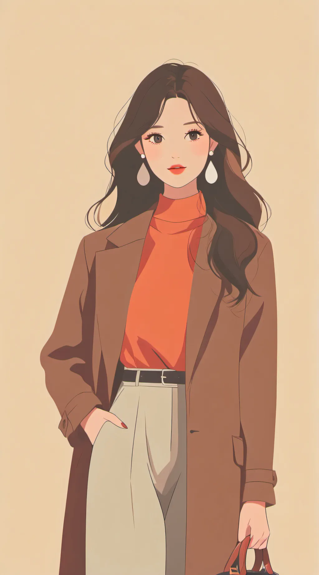 ai character: Ashley  background