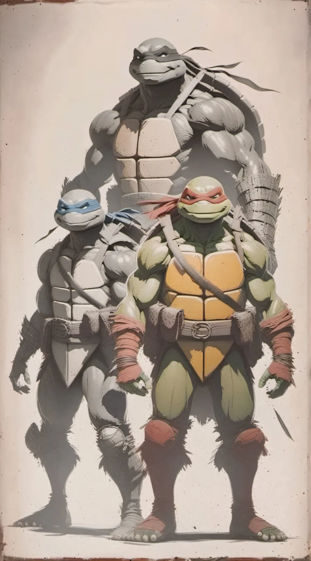 ai character: TMNT 2012✨ background