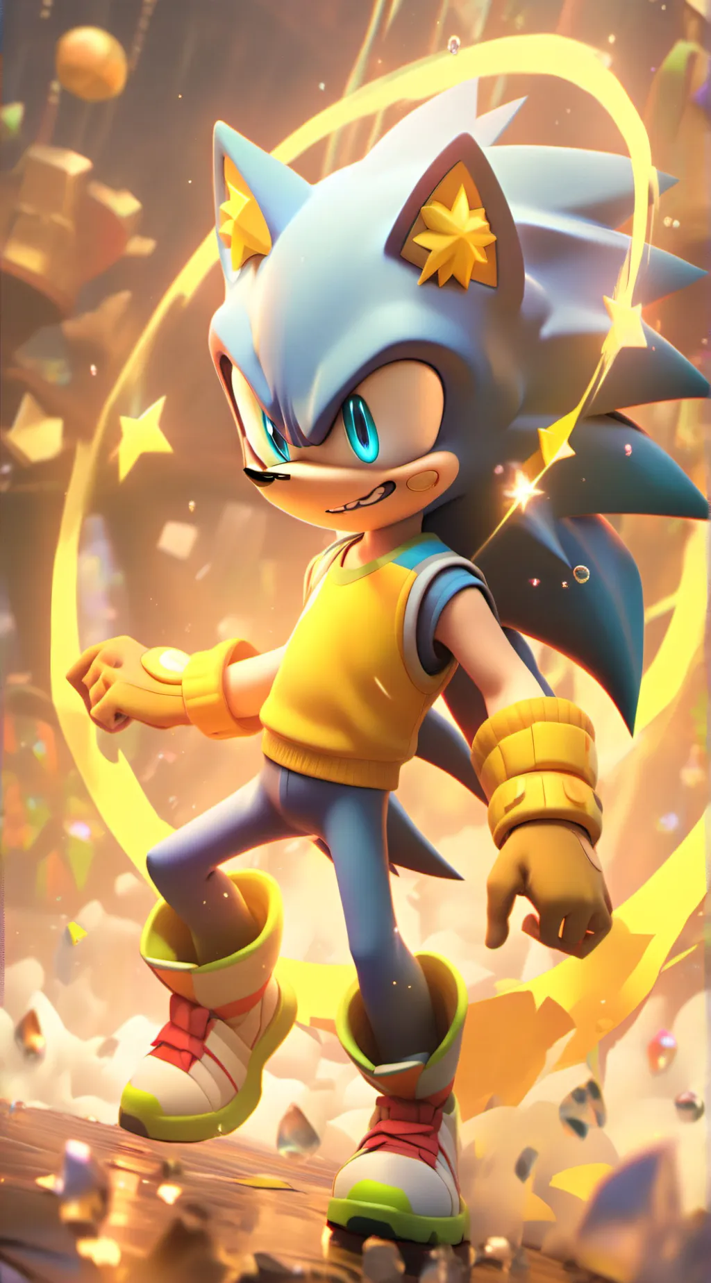 ai character: Sonic  background