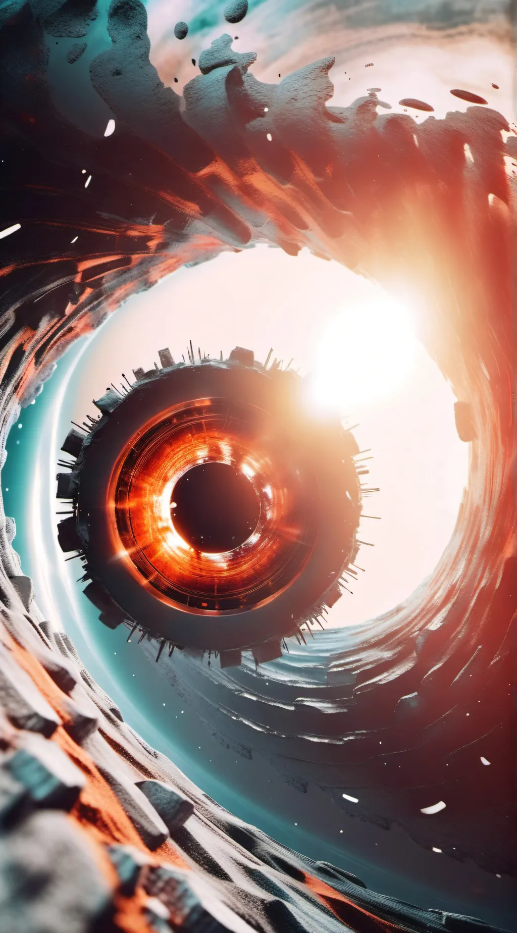 ai character: black hole background