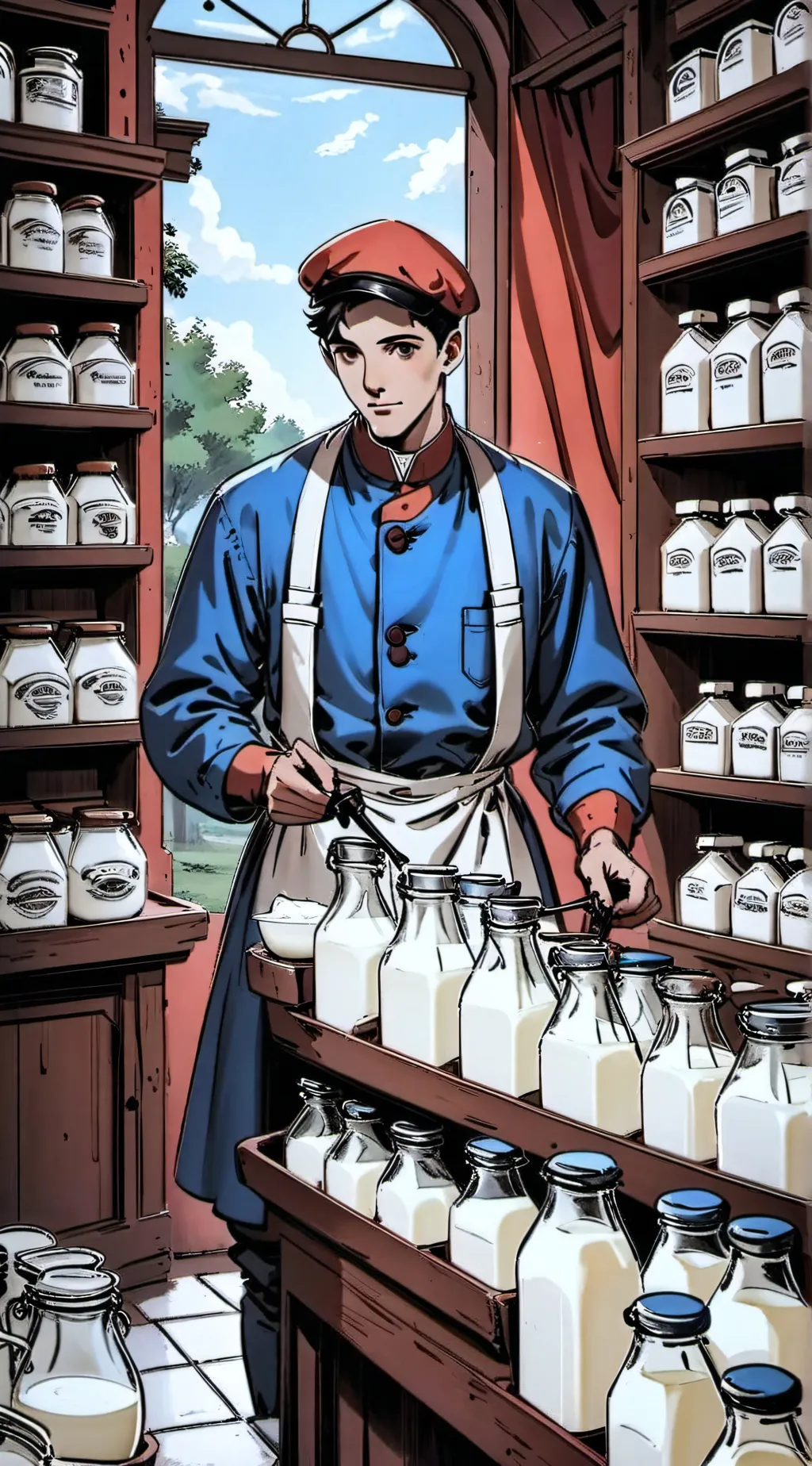 ai character: -milk man (Francis background