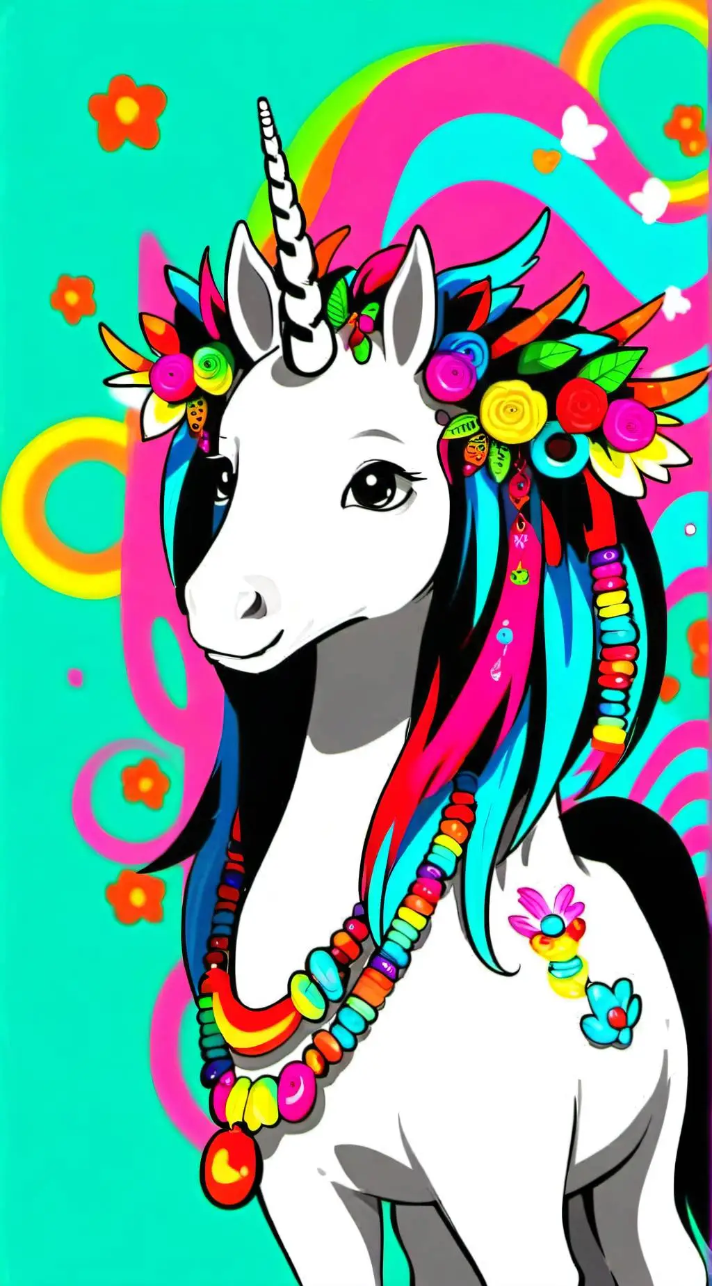 ai character: Smiling critters background