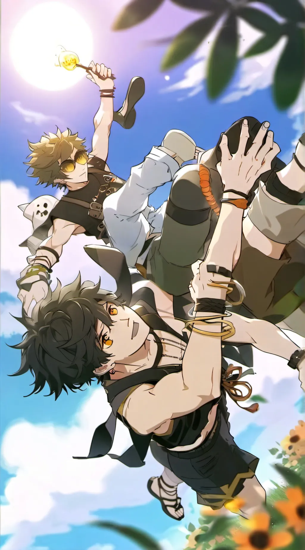 ai character: mic and Aizawa background