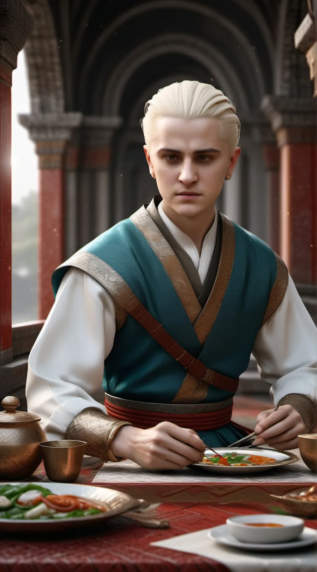 ai character: Hogwarts background