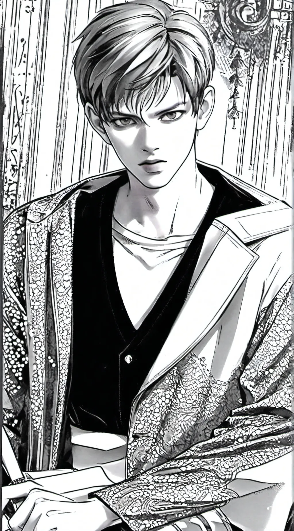 ai character: Peter Pan  background