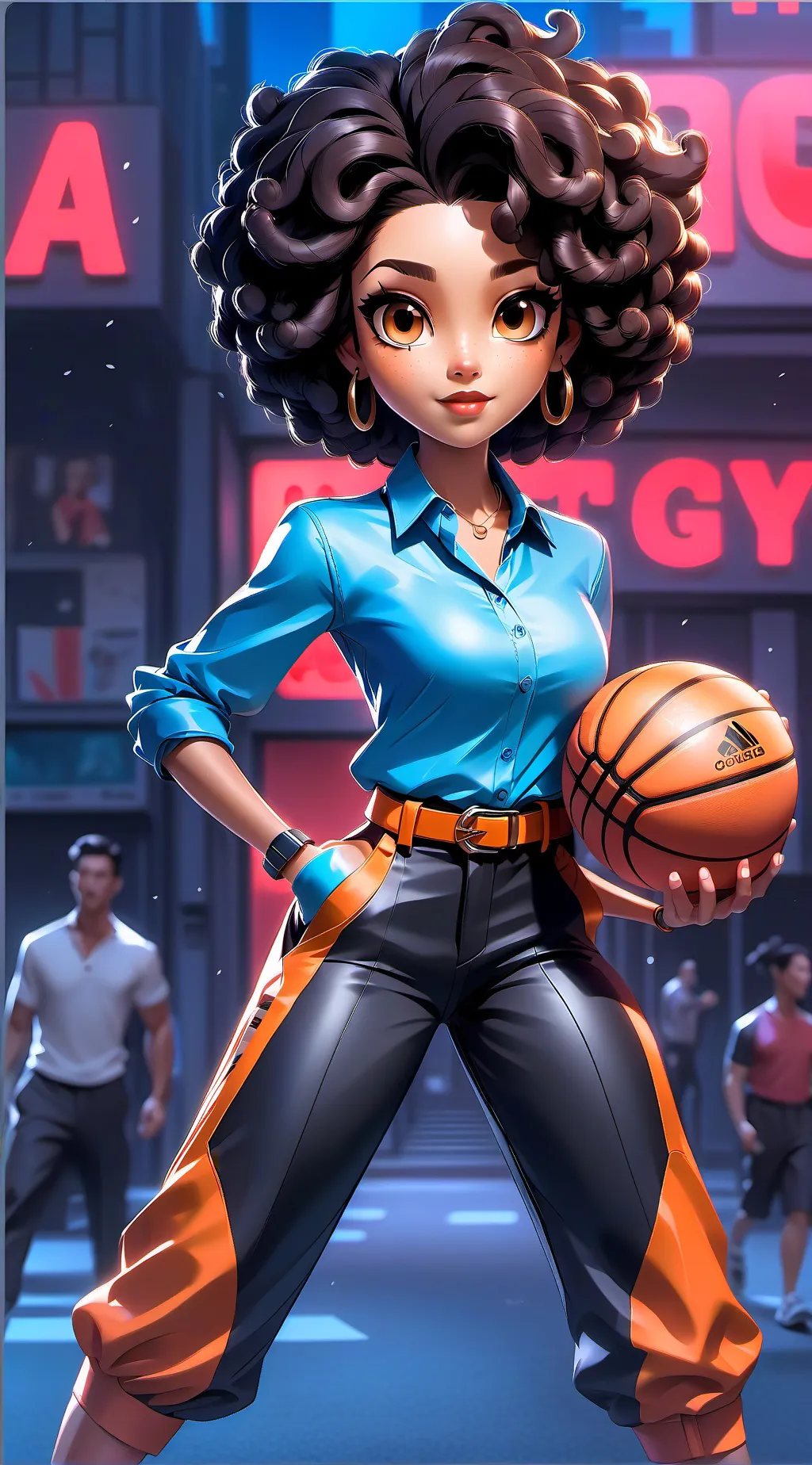 ai character: Gem background