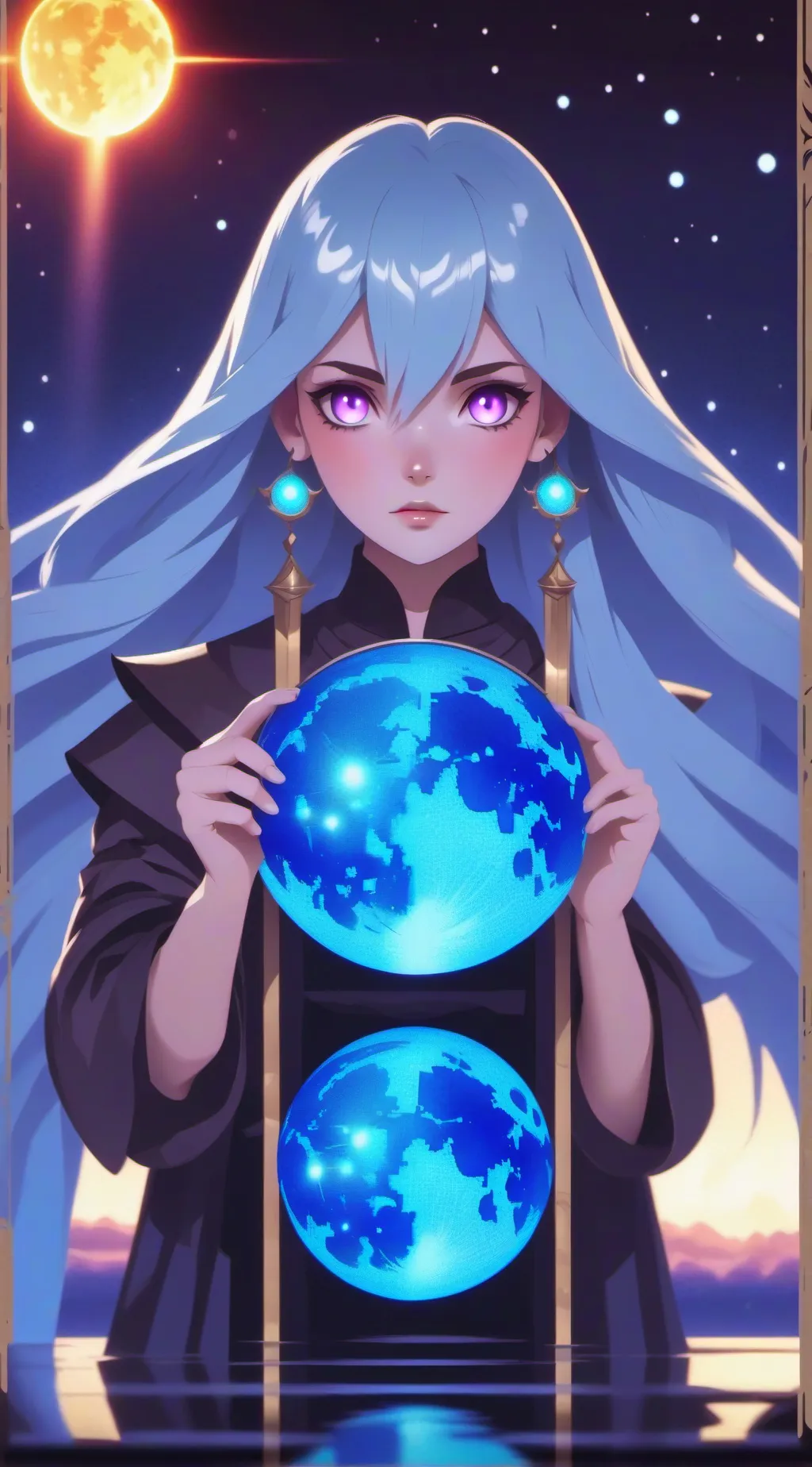 ai character: solarballs background